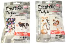 Korálky barevné mozaika 3D objekty zvířátka set s doplňky 6 druhů v sáčku