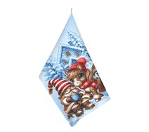 Kuchyňská utěrka 1 ks Modrá,Červená,Hnědá 314 50x60 cm