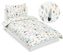 Povlečení bavlněné Šedá,Béžová,Bílá 90/113