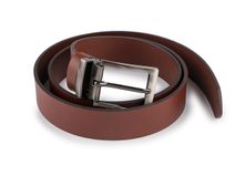 Pánský kožený pásek z buvolí kůže šíře 3,5 cm hladký