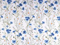 Bavlněná látka / plátno květy