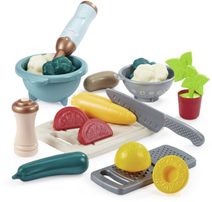 ECOIFFIER Příprava polévky baby kuchyňský set makety potravin + nádobí