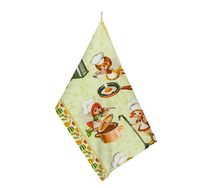 Kuchyňská utěrka 1 ks Zelená,Oranžová 313 50x70 cm