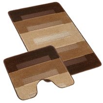 SADA BANY 60x100 + 60x50 cm - s výkrojem Hnědá 810/005