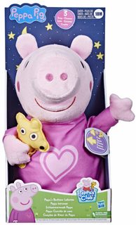 HASBRO Prasátko Peppa Pig usínáček zpívající na baterie Zvuk PLYŠ