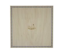 Dno - víko překližkové Natur čtverec s králíčkem 30x30 cm / otvory 8 mm