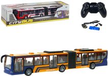 RC kloubový autobus MHD (USB, světlo, baterie; 2 barvy)