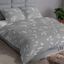 Povlečení bavlněný satén Pola - šedé 140x200+70x90 cm