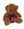 Medvěd/Medvídek sedící s mašlí plyš 3 barvy 15cm v sáčku 0+