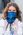 Dětský antivirový šátek nanoSPACE - lišky modrá