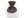 Lněný pytlík s puntíky a krajkou 13x18 cm (5 hnědá kávová)