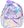 Batoh holčičí perleťový průhledný mořská panna 24x27cm 2 barvy