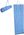 ACRA Lehátko plážové rolovací 170x55cm modré pruhované
