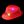Klobouk disco červený s LED