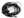 Víceřadá šňůrka s karabinkou délka 46 cm (6 černá)