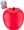 Hra hlavolam jablko 8cm dětská skládačka ovoce plast
