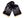 Saténový šátek / šála s lučními květy 90x180 cm (4 černá)