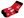 Dívčí / dámské vánoční ponožky v dárkové kouli s kovovou vločkou (2 (35-39) červená)
