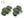 Náušnice kovové SANDRA 4 KRUHY s ornamenty (10 zelená pastelová)