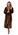 Jungle - Dámský Hnědý Župan s Exotickým Nádechem - Model 25 56 8852