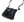 Malá crossbody kabelka se stříbrným zipem NH6020 černá