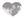 Nažehlovačka srdce s flitry 5 cm (1 stříbrná světlá)
