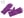 Společenské rukavice 21 cm krajkové (10 fialová purpura)