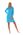 Krátký dámský župan na zip Bari blue atoll 38 64 6335