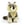 Plyšový pes bišon sedící, 18 cm