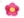 Nažehlovačka vyšívaný květ (4 růžová malinová)