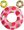 Kruh plavací donut barevný 99 cm nafukovací dětské kolo do vody 56263