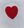 Nažehlovačka vyšívané srdce (červené)