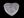Plastová kanava / mřížka na kabelku srdce (bílá)