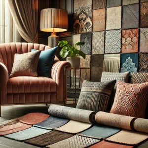 Potahové látky: Jak vybrat správný materiál pro čalounění a bytový textil