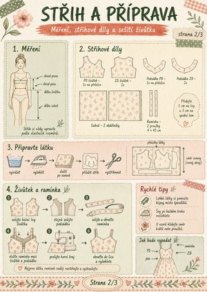 Letní šaty návod 2