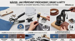 Jak připevnit průchodky, druky a nýty: kleště, piston, nebo lis?