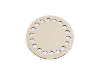 Dřevěné dno na háčkování / výrobu košíků a podtácků Ø10 cm