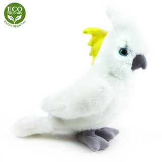 Plyšový papoušek kakadu 17 cm