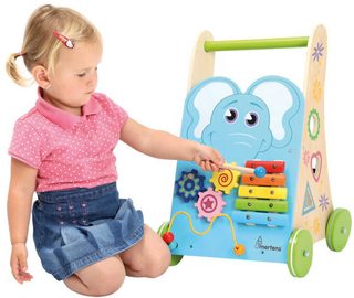 Bino dřevěné chodítko Activity baby (xylofon, FSC 100%)