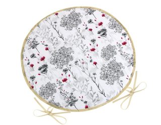 Sedák DITA kulatý hladký Šedá,Červená,Bílá 79/405 průměr 40 cm