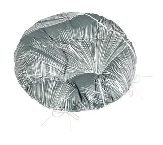 Sedák Adéla prošívaný kulatý Šedá,Bílá 62/234 průměr 40 cm