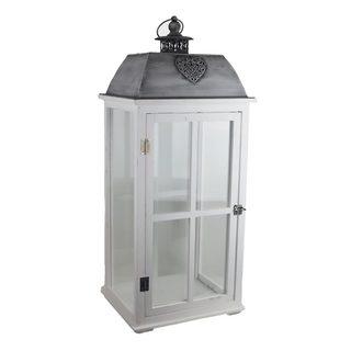 Dřevěná lucerna D6494/C vysoká 73 cm