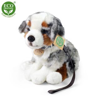 Plyšový pes australský ovčák 27 cm ECO-FRIENDLY