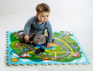Pěnové puzzle Město Moje první zvířátka 30x30x1,2cm 9ks MPZ