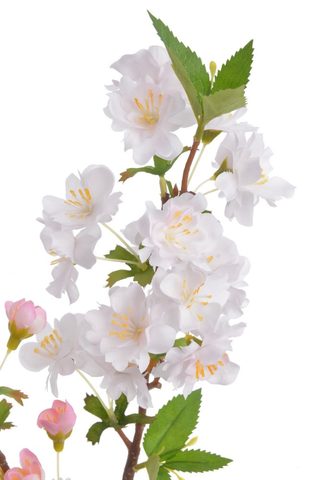 Umělá větvička sakura 48 cm - bílorůžová
