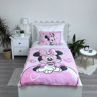 Disney povlečení do postýlky Minnie Powder pink baby 100x135, 40x60 cm
