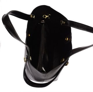 Černá shopper dámská kabelka S683 GROSSO