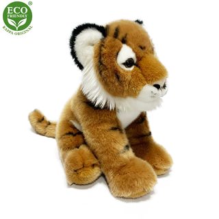 Plyšový tygr sedící 30 cm ECO-FRIENDLY