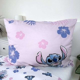 JERRY FABRICS Povlečení Lilo and Stitch Pink Bavlna, 140/200, 70/90 cm