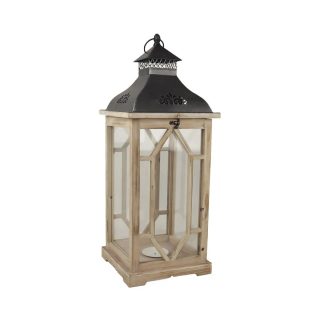 Dřevěná lucerna D3141/ Střední - 62 cm